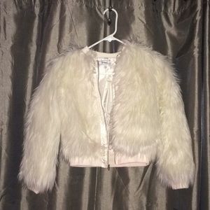 Girls faux fur jacket
